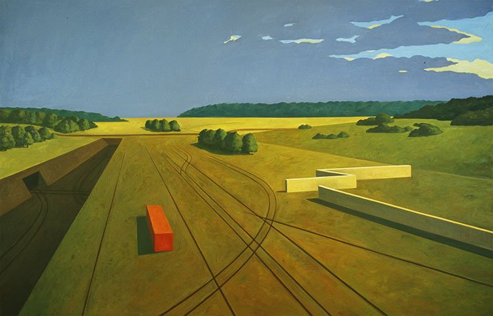   New Landscape , 2003  Oil on Canvas 100×163cm / 40×65in Public Collection, Eastern Oregon University