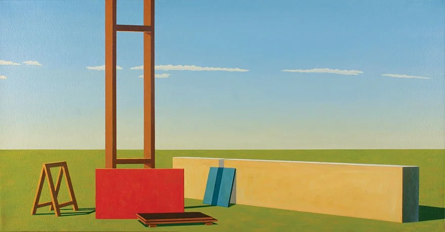   Resource Determinism , 2013  Oil on Canvas 45×85cm / 18×34in Private Collection, Kansas City, MO