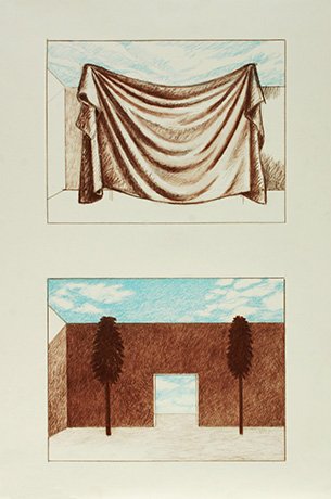   Prehension of Space,   2016  Pastel 76×58cm / 30×22in