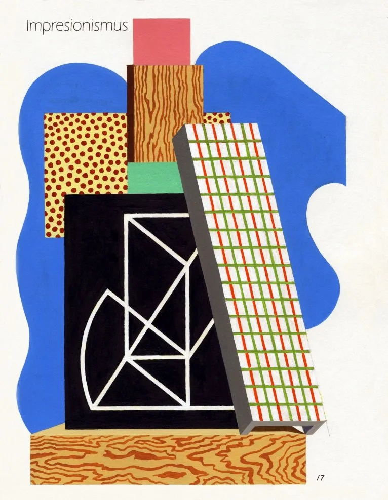   Franciscan Stack , 2018  Acrylic on Paper 31×23cm / 12×9in Private Collection, Kansas City, MO