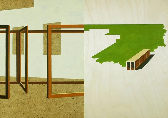   The Illusion of Convictions , 2013  Acrylic on Wood 38×52cm / 15×21in