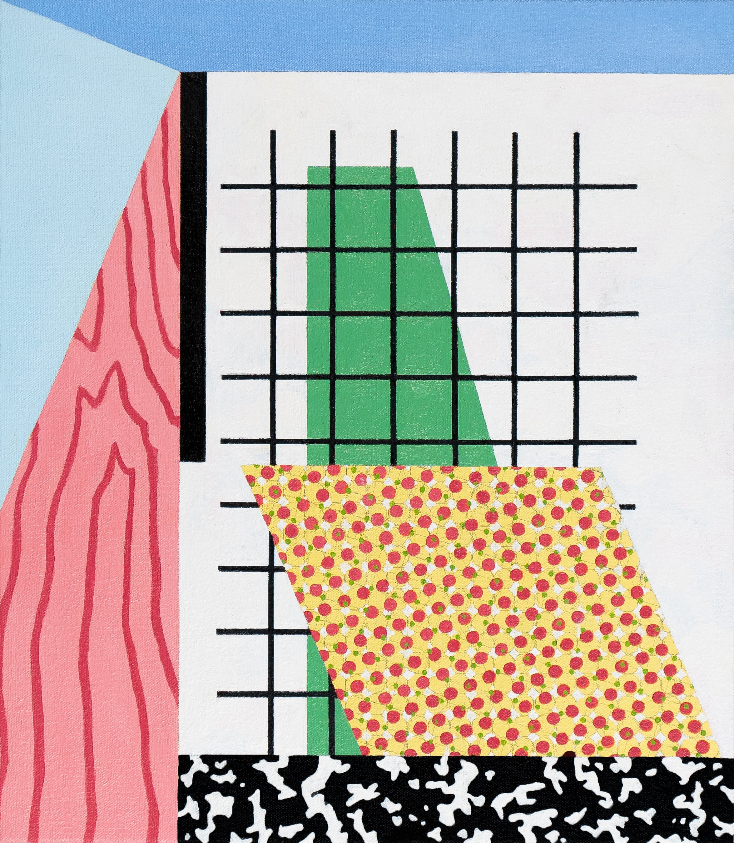   Intersectional Aggregate , 2021  Oil on Canvas 41×36cm / 16×14in