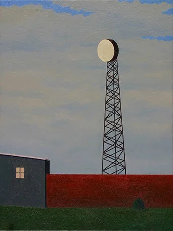  Technocratic Outpost , 2012  Oil on Canvas 40×30cm / 16×12in