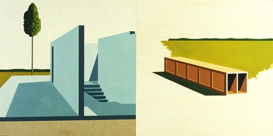   Demography and Geography , 2008  Acrylic on Wood 52×104cm / 21×41in