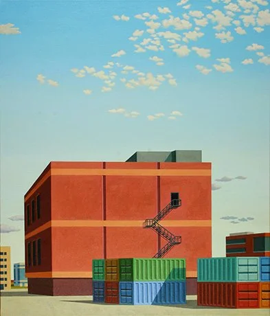   Technocratic Mausoleum , 2016  Oil on Canvas 71×61cm / 28×24in