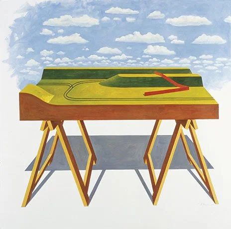   Proposal of a Landscape , 2006  Acrylic on Paper 75×75cm / 30×30in