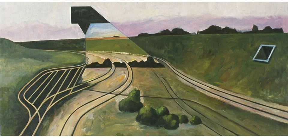   Schwellenwerte , 2000  Oil on Linen 43×95cm / 17×38in