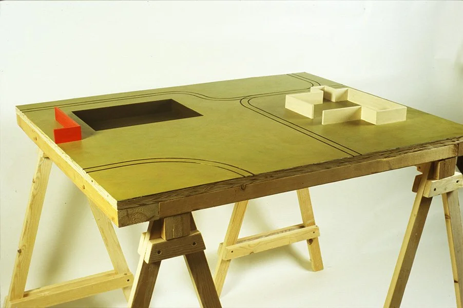   Model of a Landscape (Detail) , 2007  Wood, Board, Acrylic 102×81×76cm / 40×32×30in