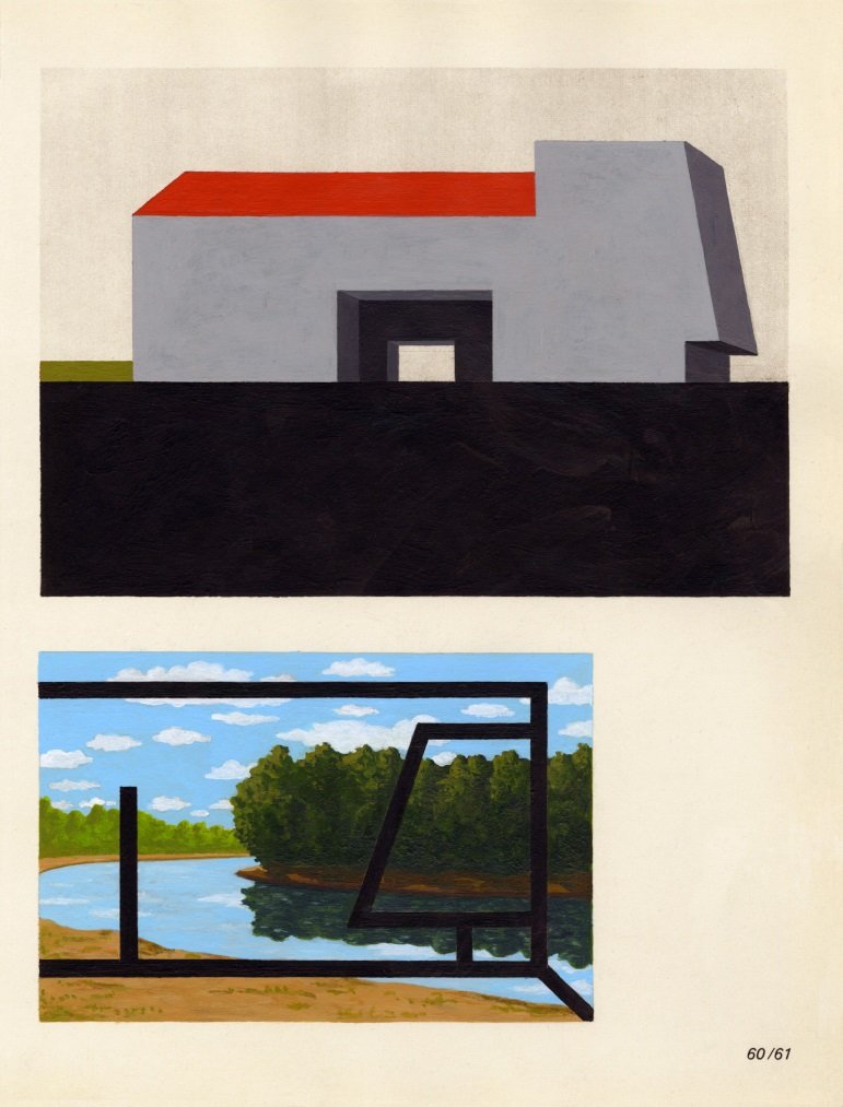   Regulated Exterior , 2018  Acrylic on Paper 31×23cm / 12×9in