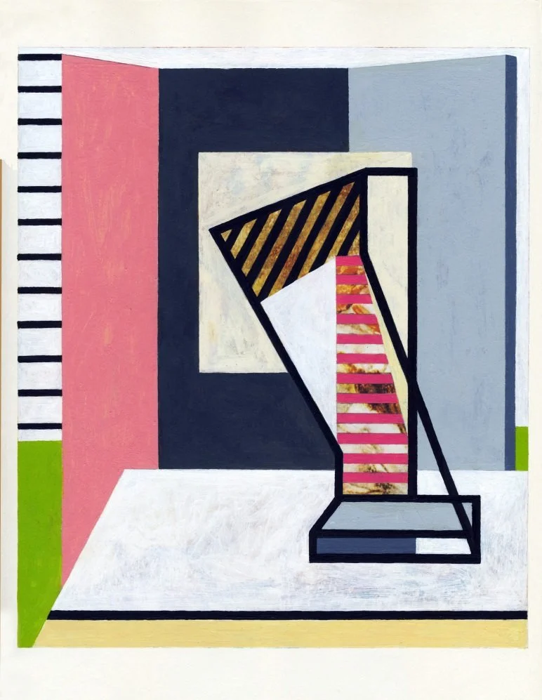   French Correction , 2017  Acrylic on Paper 31×23cm / 12×9in Private Collection, Kansas City, MO
