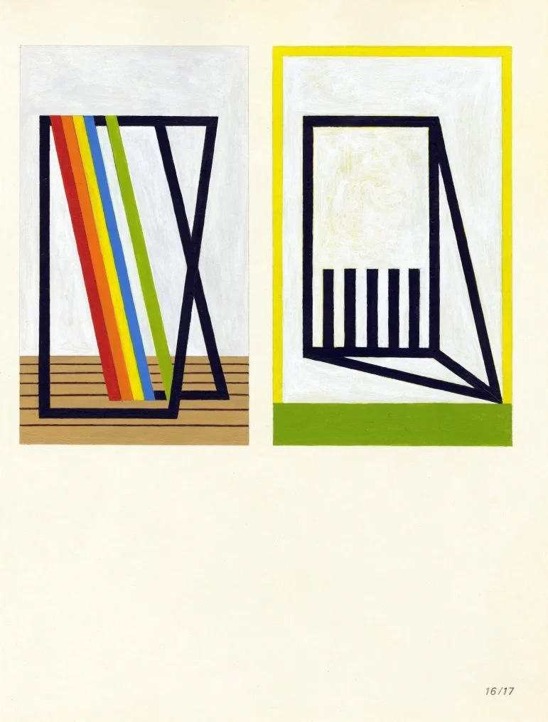   Doubled Projection , 2018  Acrylic on Paper 31×23cm / 12×9in