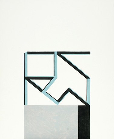   Ucross Series 4 , 2015  Acrylic and Graphite 43×36cm / 17×14in