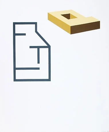   Rockhurst Series 10 , 2013  Acrylic and Graphite 43×36cm / 17×14in Public Collection, Kansas City, MO