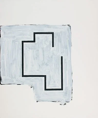   Rockhurst Series 4 , 2013  Acrylic and Graphite 43×36cm / 17×14in Private Collection, Kansas City, MO