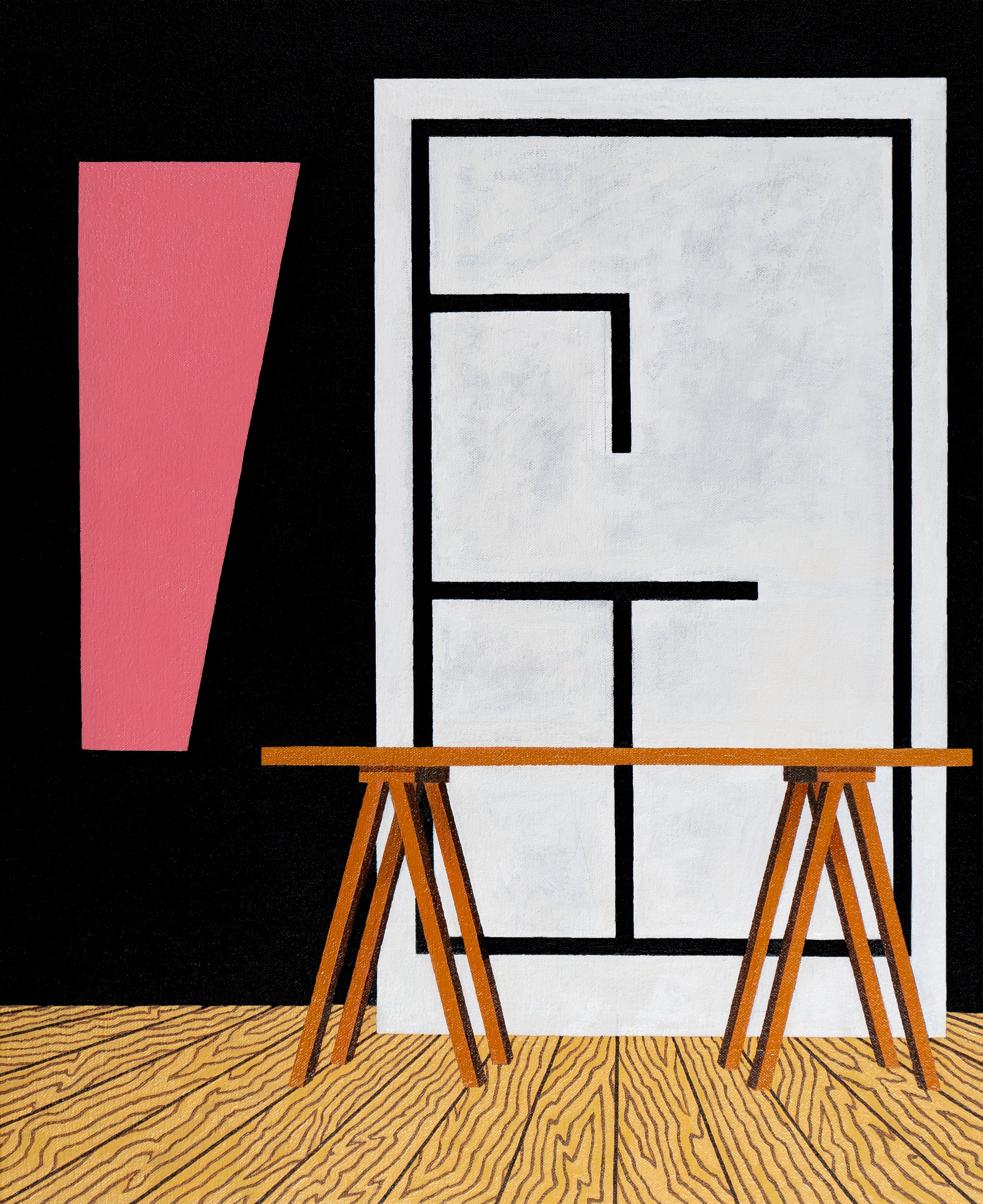   Recalibrated Subjects , 2021  Oil on Canvas 56×46cm / 22×18in