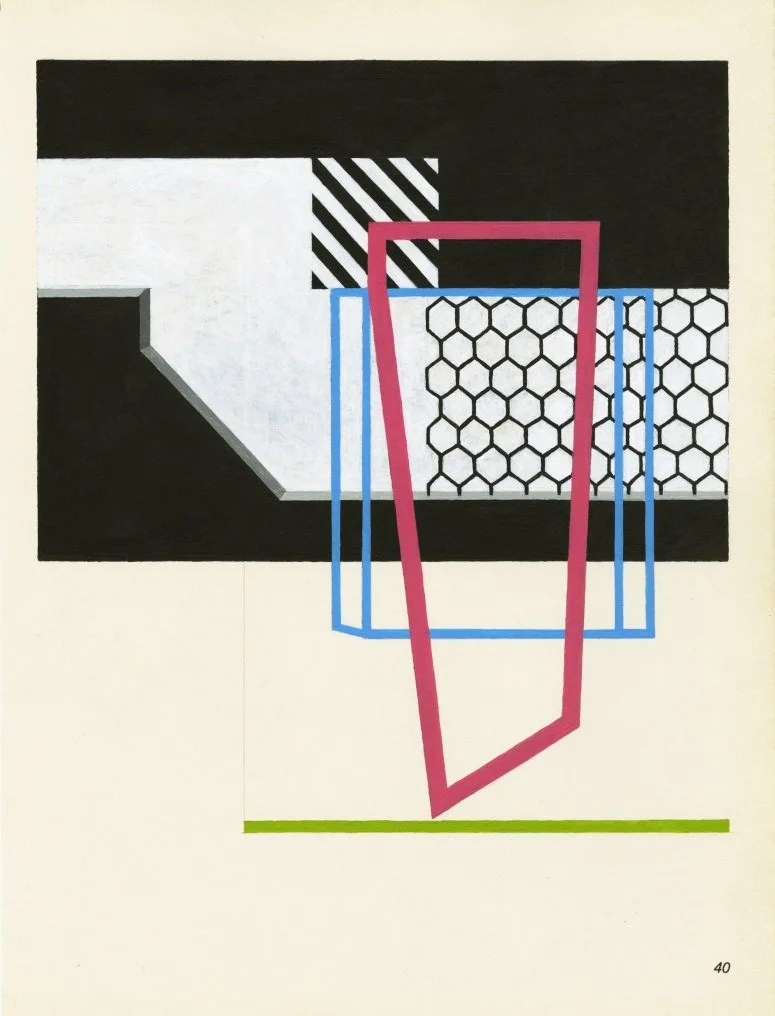   Archipictorial Landscape , 2018  Acrylic on Paper 31×23cm / 12×9in