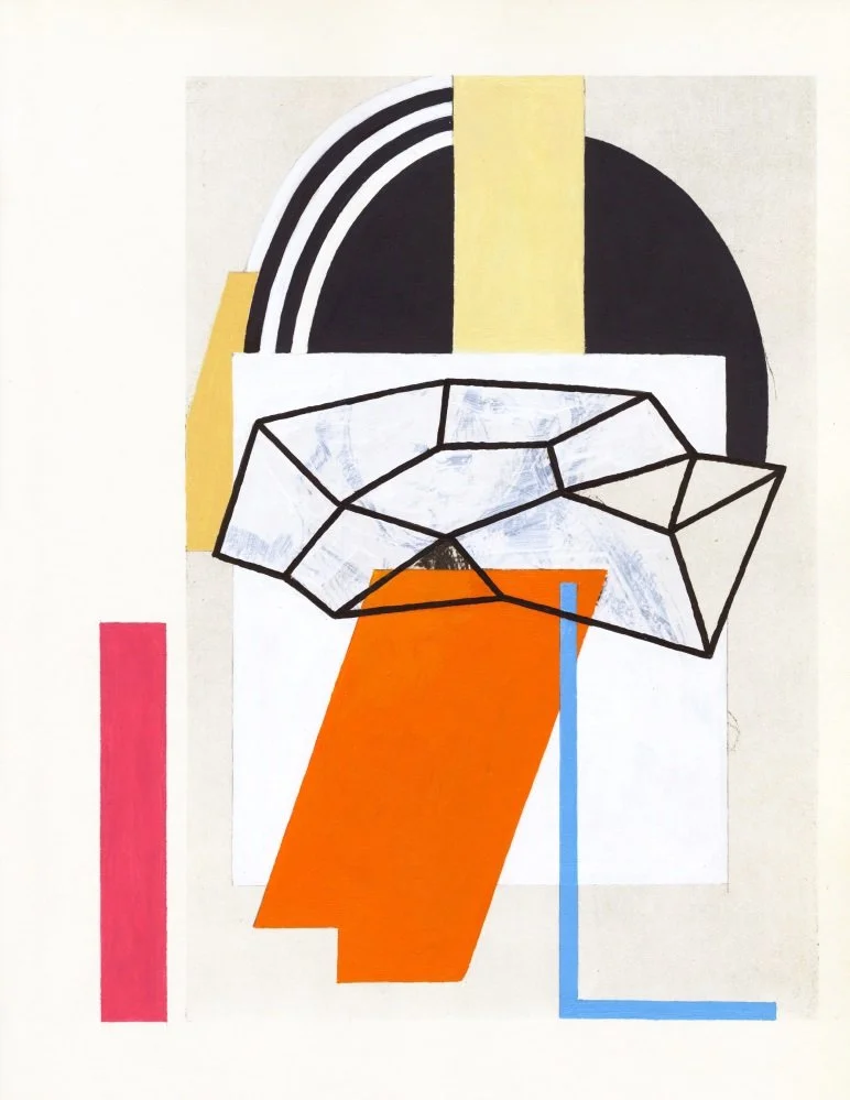   Spousal Rendering , 2017  Acrylic on Paper 31×23cm / 12×9in Private Collection, Kansas City, MO