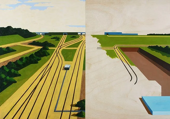   The Appeal of Engineering , 2014  Acrylic on Wood 38×52cm / 15×21in