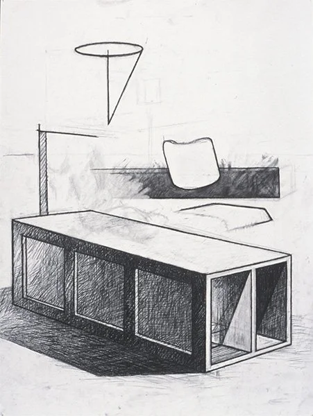   Box Drawing #2 , 2004  Charcoal 61×44cm / 24×18in