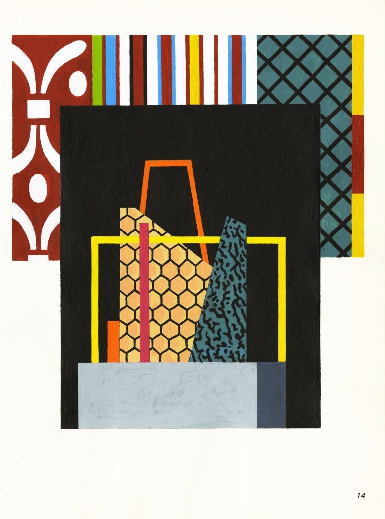   Moroccan Shelf , 2018  Acrylic on Paper 31×23cm / 12×9in