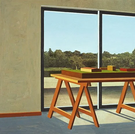   Interventionist Interior , 2009  Acrylic on Newsprint 38×40cm / 15×16in Private Collection, Germany