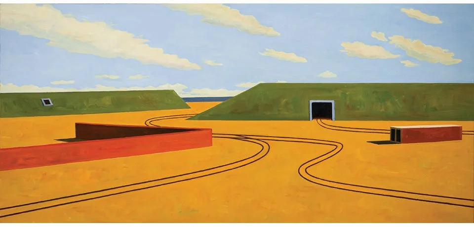   Structured Voids , 2006  Oil on Canvas 40×85cm / 16×34in