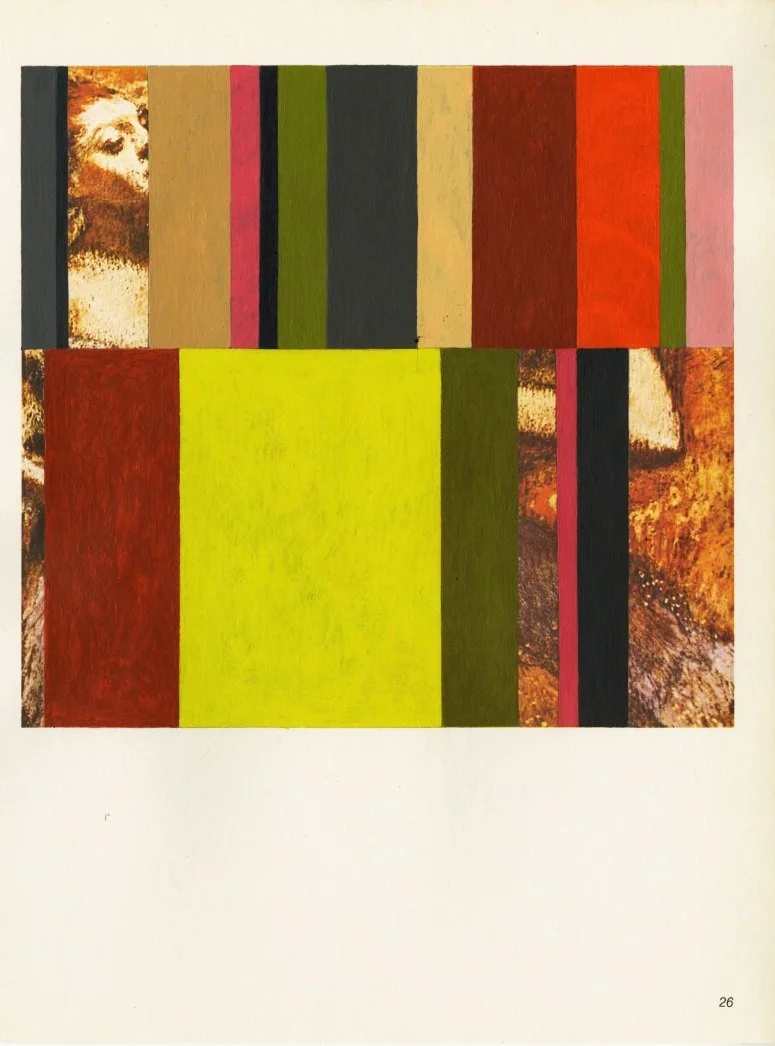   Striped Choreography , 2017  Acrylic on Paper 31×23cm / 12×9in