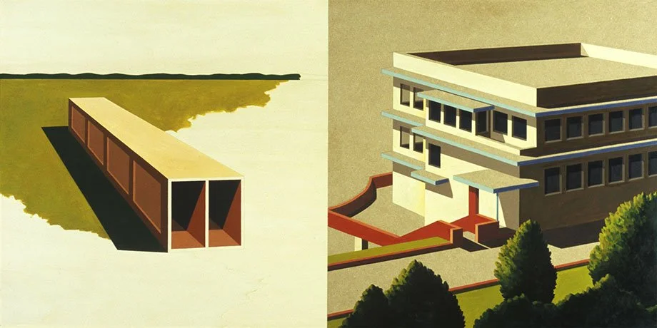   Dissipation of Space , 2008  Acrylic on Wood 52×104cm / 21×41in