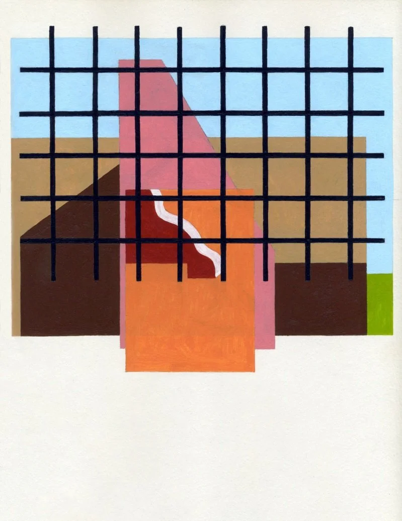   Piano Grid , 2017  Acrylic on Paper 31×23cm / 12×9in