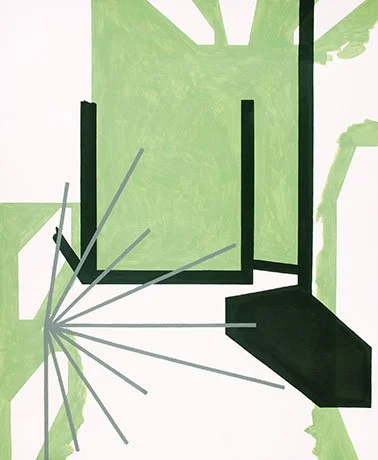   Rockhurst Series 20 , 2013  Acrylic and Graphite 43×36cm / 17×14in