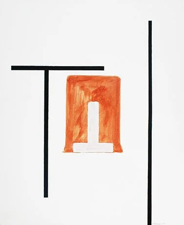   Rockhurst Series 2 , 2013  Acrylic and Graphite 43×36cm / 17×14in