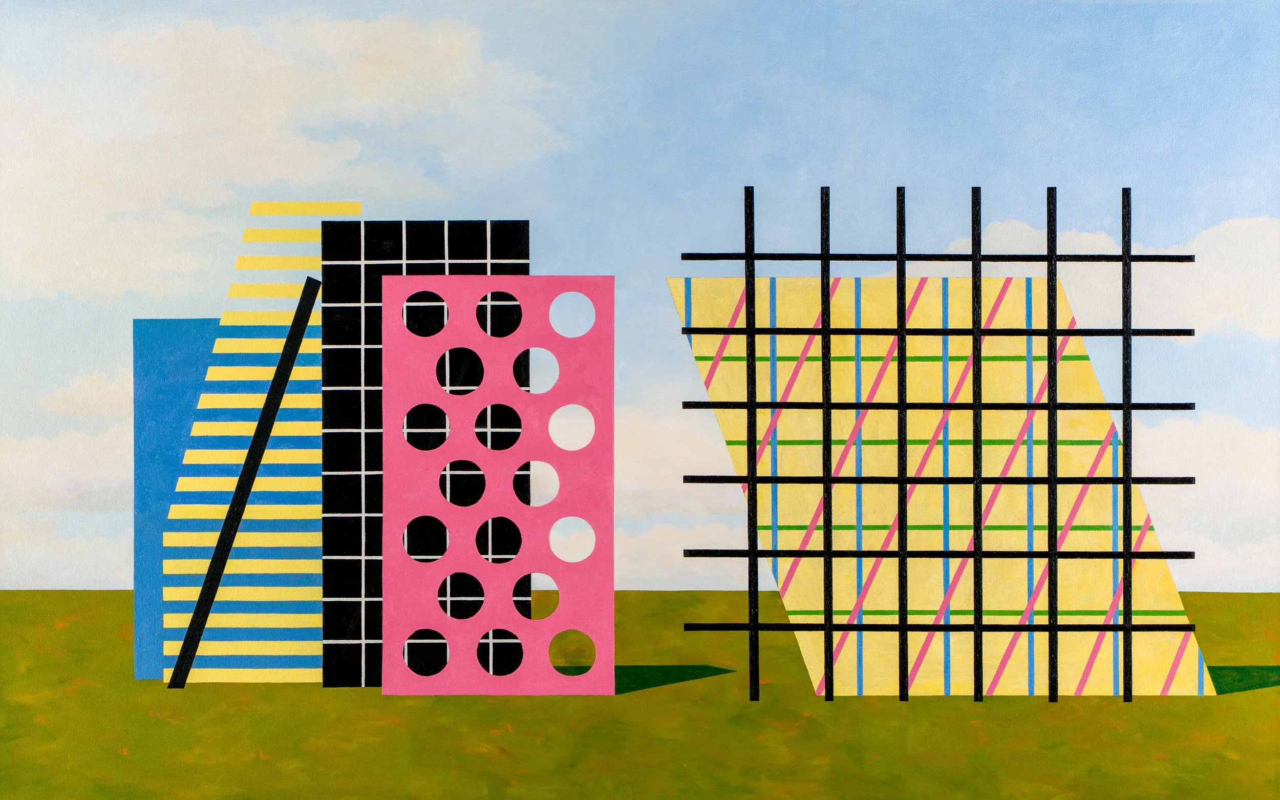   Particularized Pastoral , 2024  Oil on Canvas 96×152cm / 38×60in