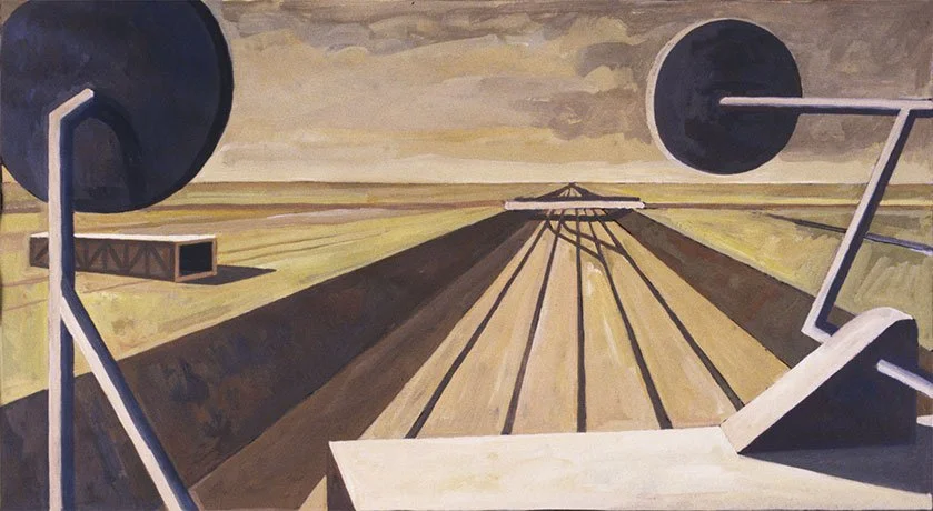   Observational Landscape,   2002  Gouache 25×40cm / 10×16in