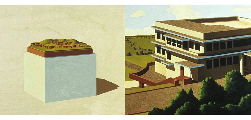   Classification of a Landscape , 2008  Acrylic on Wood 35×80cm / 14×32in