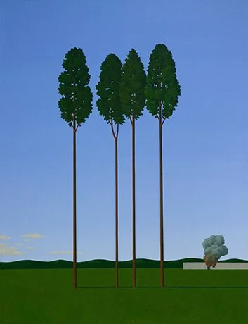   The Trees of Modernity , 2014  Oil on Canvas 65×50cm / 26×20in Private Collection, Germany