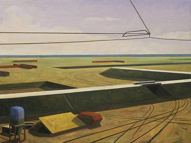   Draft of a Landscape , 2001  Oil on Canvas 75×105cm / 30×42in Public Collection, Kington Foundation, Alexandria, VA