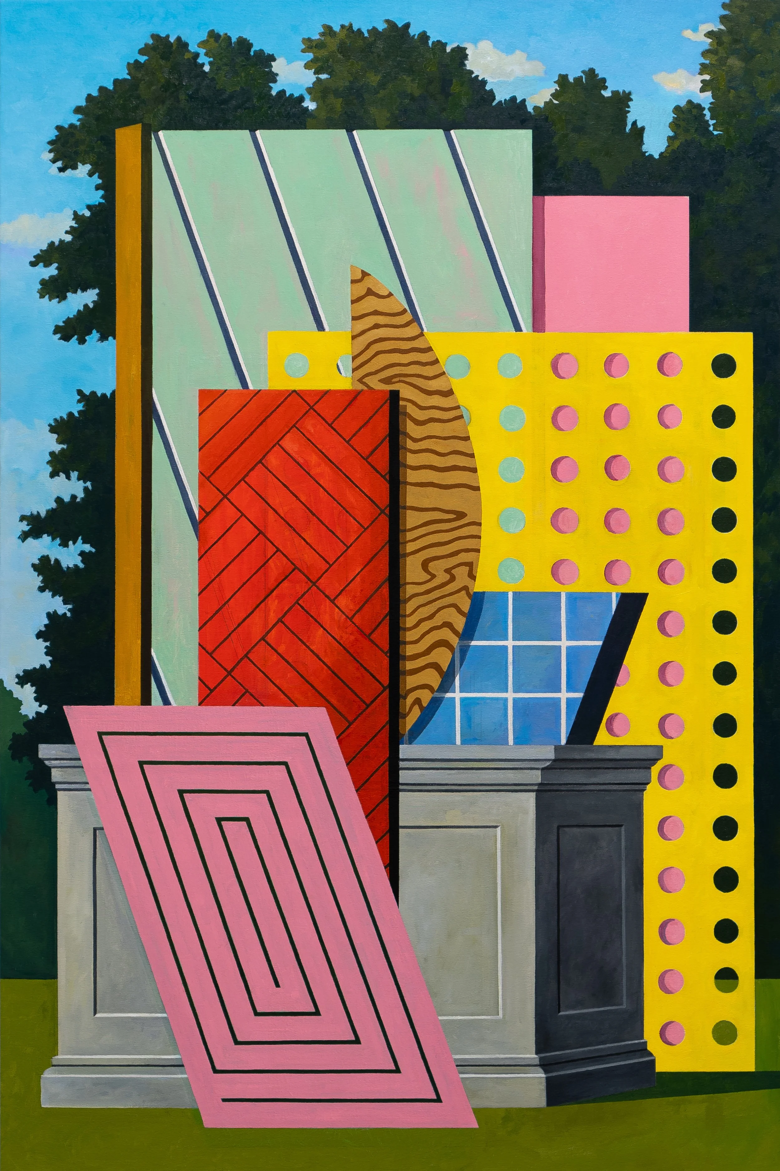   Theatrical Orthodoxy , 2023  Oil on Canvas 183×122cm / 72×48in