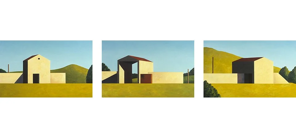   After Morandi, Triptych , 2008  Oil on Canvas 50×246cm / 20×96in