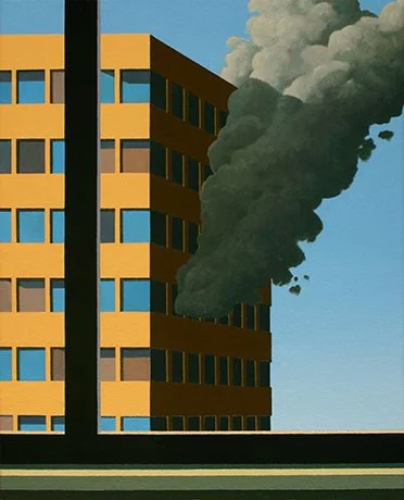   Prototypical Arson , 2014  Oil on Canvas 38×30cm / 15×12in