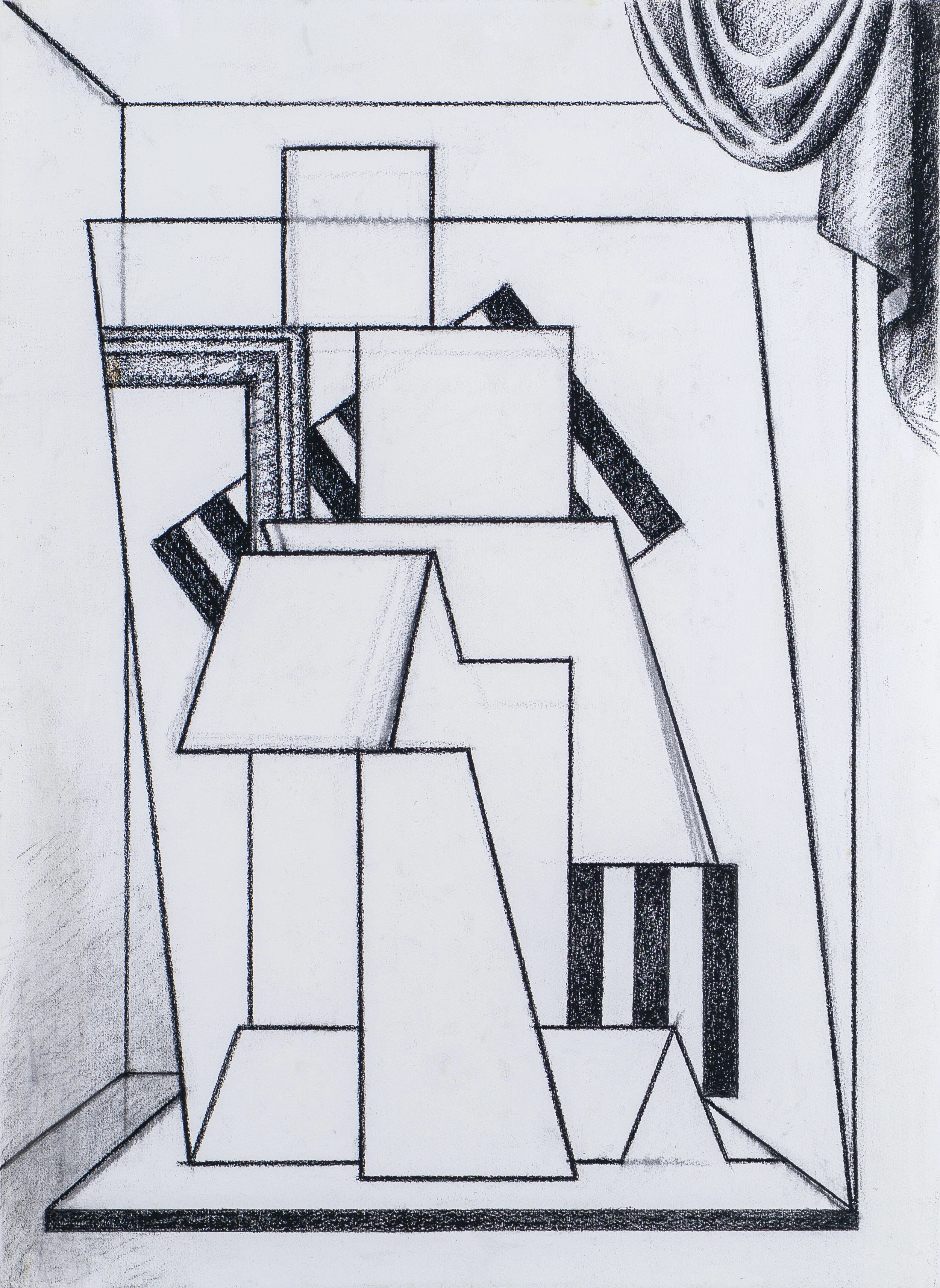   Exploratory Indicant,  2016  Charcoal on Paper 76x55cm / 30x22in