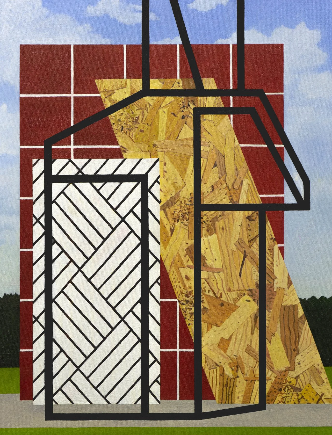   Unbuilt Extensions , 2020  Oil on Canvas 66×51cm / 26×20in
