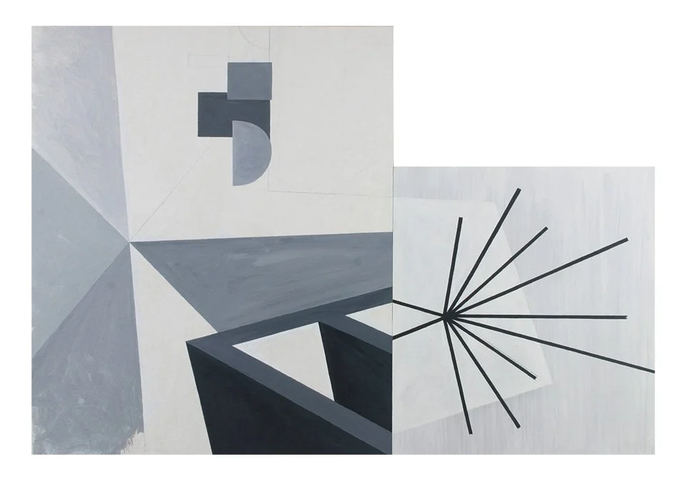   Computational Dividends , 2013  Acrylic on Paper/Panel 42×61cm / 17×24in