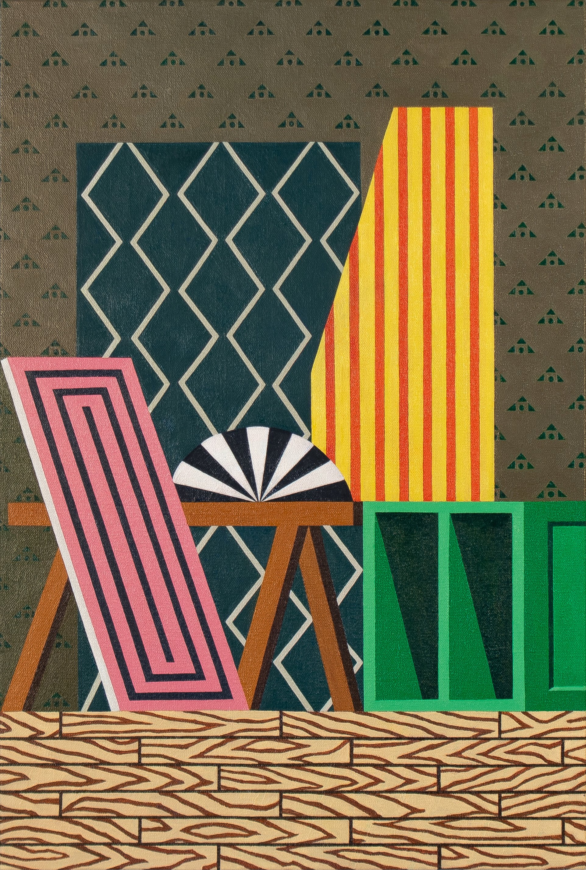   Protomodernist Interior , 2020  Oil on Canvas 61×41cm / 24×16in