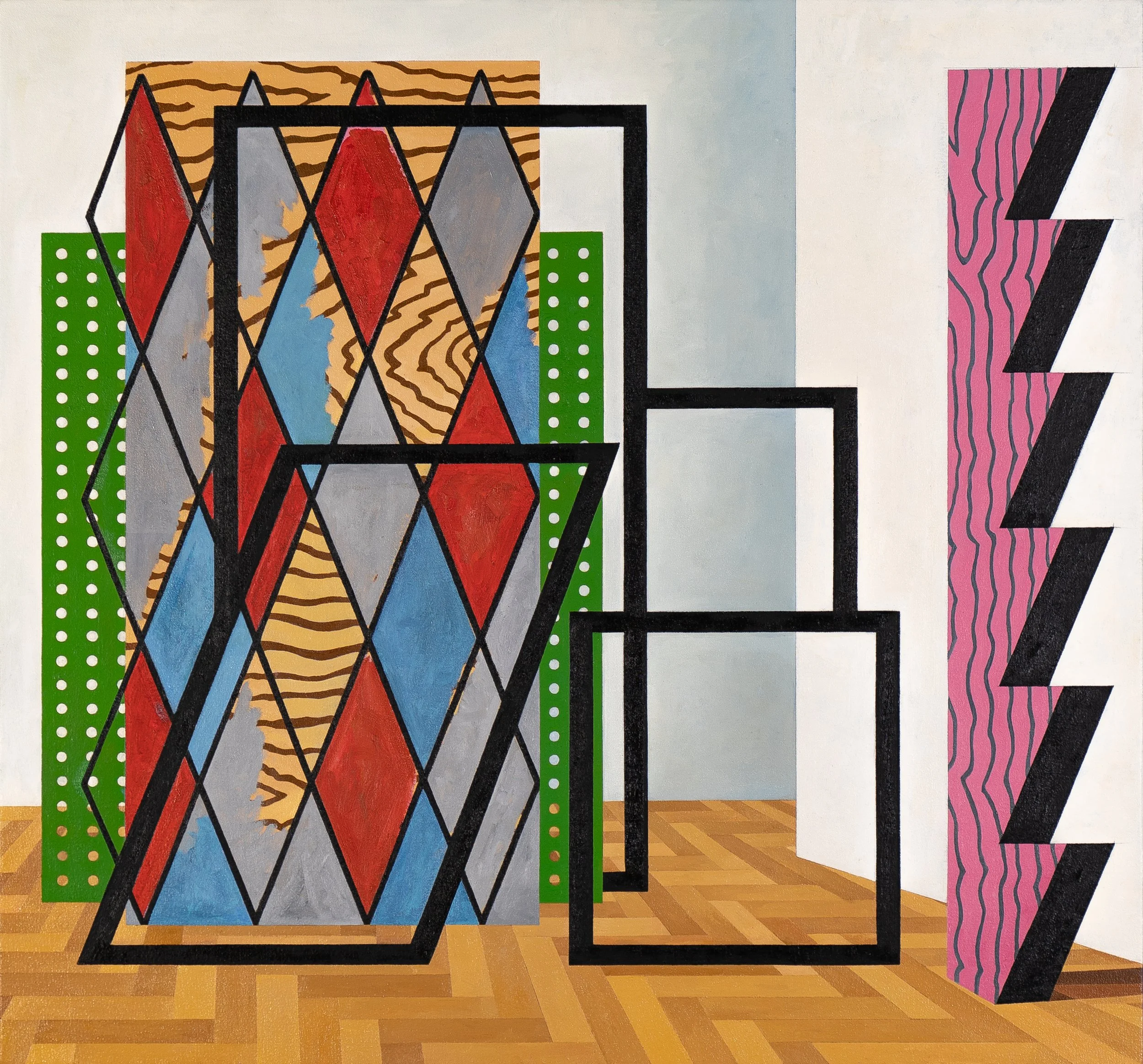   Non-descriptive Finality , 2023  Oil on Canvas 91×84cm / 36×33in