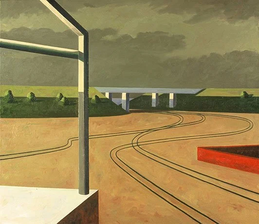   Visualized Efficiency , 2006  Oil on Canvas 75×85cm / 30×34in Public Collection, Eastern Oregon University