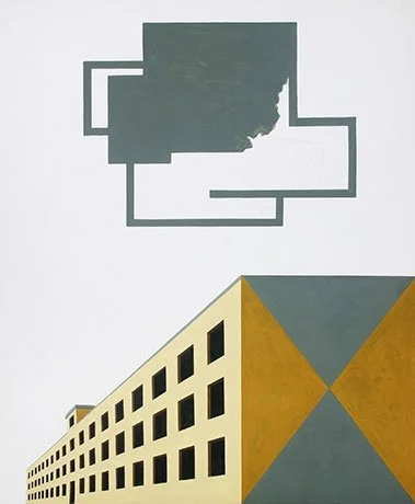   Rockhurst Series 9 , 2013  Acrylic and Graphite 43×36cm / 17×14in