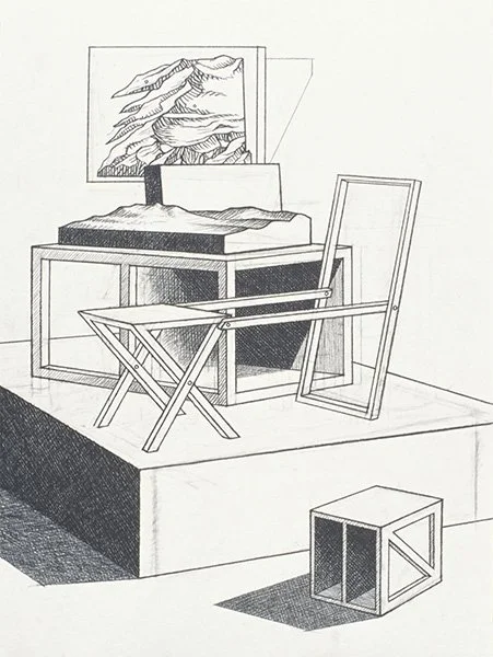   Box Drawing #8 , 2005  Charcoal 61×44cm / 24×18in