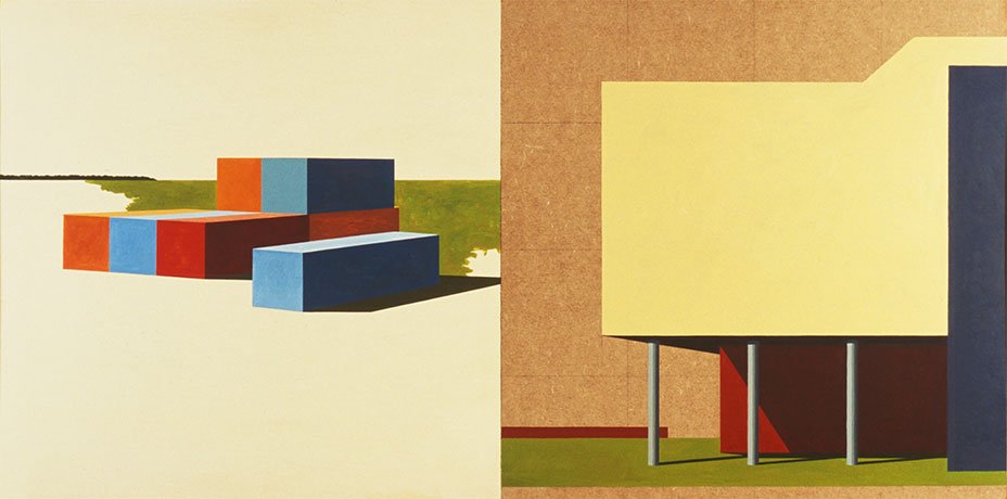   Proposal for an Archive , 2009  Acrylic on Wood 52×104cm / 21×41in