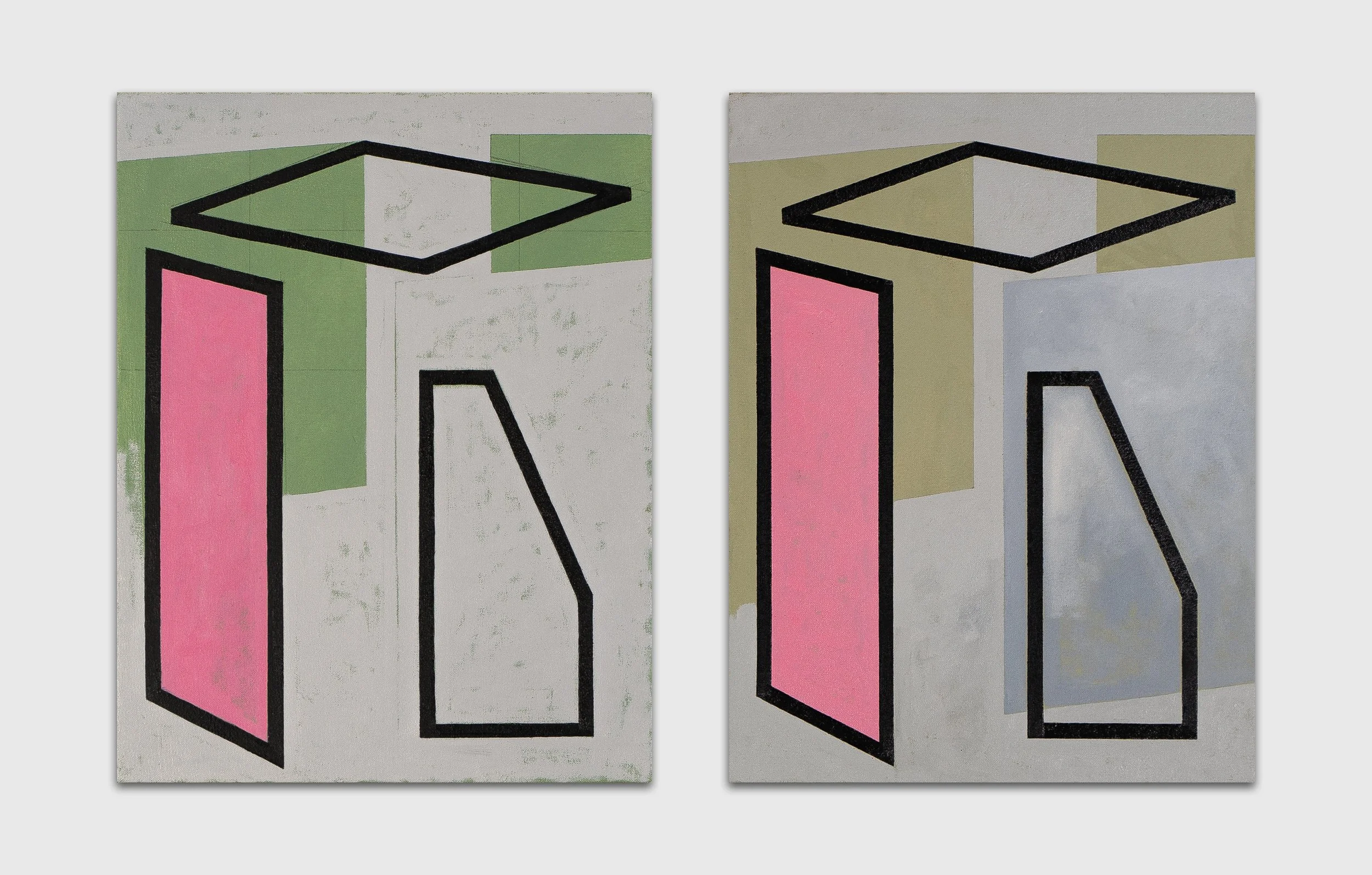   Vestigial Projections , 2023  Oil on Canvas 46×71cm / 18×28in