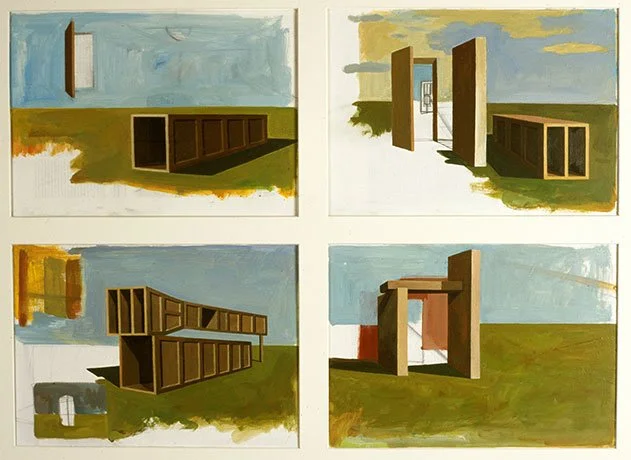   Intervention Projects,  2000  Acrylic and Pencil 55×75cm / 22×30in